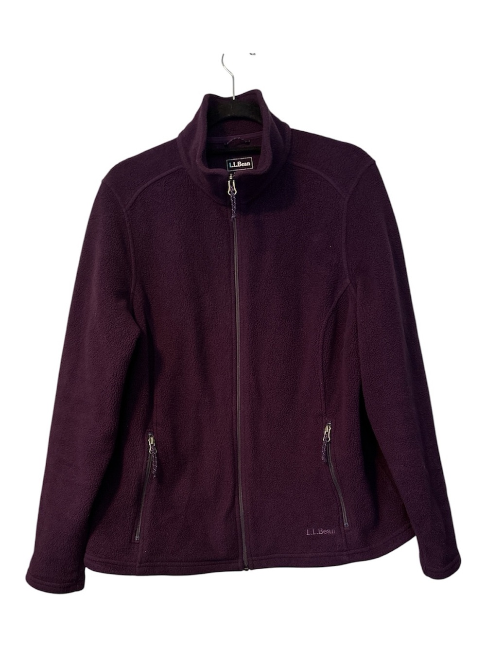 L.L. Bean Women's Full-Zip Teddy Fleece Jacket - Plum